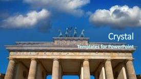  Presentation with shenandoah north gate - Presentation theme featuring berlin brandenburg gate brandenburger tor background and a  colored foreground