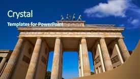  Presentation with tor terms of reference acronym - Amazing presentation theme having berlin brandenburg gate brandenburger tor backdrop and a ocean colored foreground