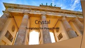  Presentation with tor terms of reference acronym - Slide deck with berlin brandenburg gate brandenburger tor background and a  colored foreground