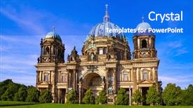  Presentation with history - Presentation theme having berlin cathedral berliner dom background and a  colored foreground