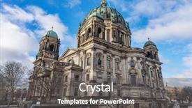  Presentation with history chartres cathedral - Slides enhanced with berlin cathedral or berliner dom background and a dark gray colored foreground
