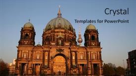  Presentation with religion dome of the al - Slide deck enhanced with berlin dome with tv tower background and a teal colored foreground