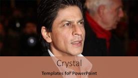  Presentation with actor - Theme having berlin-february-12-actor-shah background and a coral colored foreground