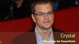  Presentation with actor - Slide deck featuring berlin-germany-february-08-actor background and a tawny brown colored foreground