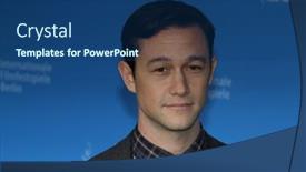  Presentation with joseph - Presentation design featuring berlin-germany-february-08-joseph background and a ocean colored foreground