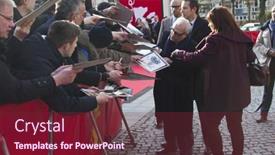  Presentation with review - Presentation featuring berlin-germany-february-14-martin background and a violet colored foreground