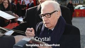  Presentation with review - Presentation design with berlin-germany-february-14-martin background and a wine colored foreground