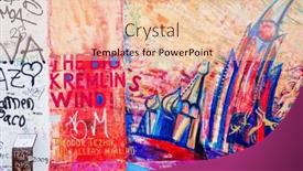  Presentation with berlin wall - Theme featuring young repairman with a welding gun electrode and a helmet weldin background and a light gray colored foreground