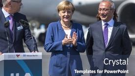  Presentation with aviation - Presentation theme consisting of berlin-germany-may-20-2014 background and a ocean colored foreground