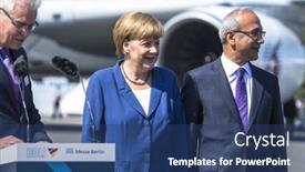  Presentation with aviation - Amazing presentation having berlin-germany-may-20-2014 backdrop and a ocean colored foreground