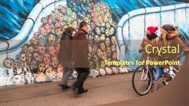  Presentation with berlin wall - Presentation having berlin-germany-nov-15-2014 background and a tawny brown colored foreground