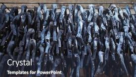  Presentation with tradeshow - PPT theme featuring berlin-january-21-demin-base background and a tawny brown colored foreground