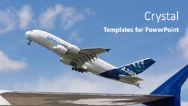  Presentation with june - Audience pleasing theme consisting of berlin-june-11-airbus-a380 backdrop and a teal colored foreground