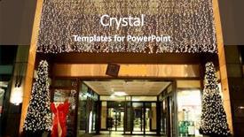  Presentation with celebrations - Colorful PPT theme enhanced with berlin wall - entrance to department store backdrop and a coral colored foreground