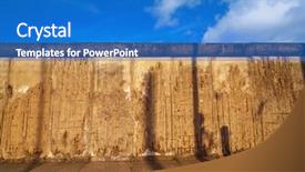  Presentation with berlin wall - Slide set consisting of berlin wall memorial in germany background and a teal colored foreground