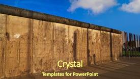  Presentation with berlin wall - Colorful slide set enhanced with berlin wall memorial in germany backdrop and a tawny brown colored foreground