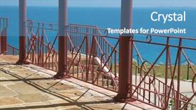  Presentation with royal - Beautiful presentation theme featuring bermuda from the royal naval backdrop and a teal colored foreground