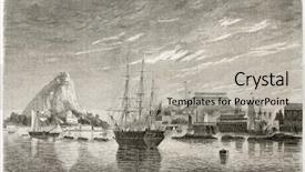  Presentation with bermuda triangle - Slide deck featuring bermuda old view created background and a light gray colored foreground