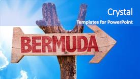  Presentation with sky - Presentation featuring bermuda wooden sign with sky background and a teal colored foreground