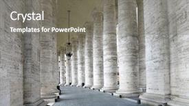  Presentation with vatican - Presentation theme having bernini's colonnade saint peter's dome basilica di san pietro vatican city rome italy background and a gray colored foreground