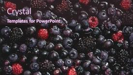  Presentation with berries - Slide set enhanced with berries-overhead-closeup-baked background and a wine colored foreground