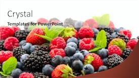  Presentation with blackberry - PPT layouts enhanced with berries-various-colorful-berries-background background and a white colored foreground