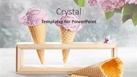  Presentation with ice cream sundae - Theme enhanced with berry-ice-cream-sundae background and a lemonade colored foreground