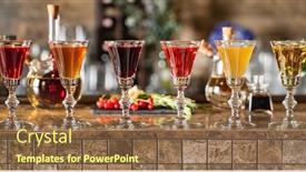  Presentation with shots - PPT theme with berry-shots-in-the-bar background and a  colored foreground