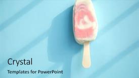  Presentation with yogurt - Theme enhanced with berry sorbet and yogurt popsicle background and a arctic colored foreground