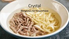  Presentation with central asia - Audience pleasing presentation theme consisting of beshbarmak is national central asia backdrop and a  colored foreground