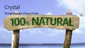  Presentation with teal beach wood - Cool new theme with best biology - 100 natural wooden sign backdrop and a light blue colored foreground
