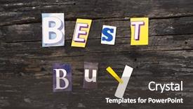  Presentation with best buy - Audience pleasing presentation theme consisting of best buy marketing words backdrop and a dark gray colored foreground