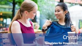  Presentation with asian - PPT theme consisting of best friend a new trend background and a  colored foreground