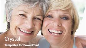  Presentation with kids room children smile - Slide set enhanced with best friends best friends - two women in living room background and a coral colored foreground