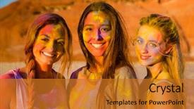  Presentation with best - PPT theme featuring best friends full of colored background and a gold colored foreground