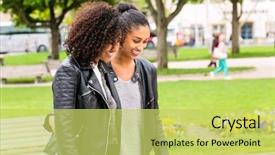  Presentation with african ethnicity - Cool new slide deck with best friends of north african backdrop and a yellow colored foreground