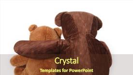  Presentation with best - Presentation with best friends pair of teddy background and a tawny brown colored foreground