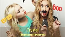  Presentation with sexy - Amazing PPT layouts having best friends ready for party backdrop and a tawny brown colored foreground