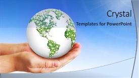  Presentation with best out waste - Amazing slide deck having best internet concept globe glowing backdrop and a teal colored foreground