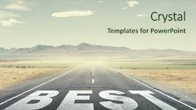  Presentation with best - Slide set featuring best is yet to come background and a soft green colored foreground