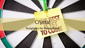  Presentation with best of luck - Amazing slide deck having best is yet to come backdrop and a yellow colored foreground