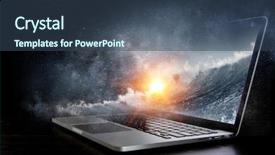  Presentation with best - Slide set featuring best media technologies mixed media background and a  colored foreground