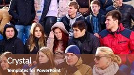  Presentation with loss - Cool new PPT layouts with best movie - disappointed fans on tribune loss backdrop and a  colored foreground