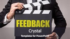  Presentation with movie - Presentation theme with best movie - feedback background and a wine colored foreground