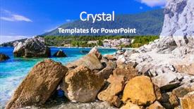  Presentation with best - Slide deck having best of skopelos island - picturesque background and a cobalt blue colored foreground