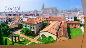  Presentation with best - Cool new slide set with best-places-and-landmarks backdrop and a sky blue colored foreground