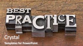  Presentation with best practice - Amazing slide deck having best practice words in mixed backdrop and a tawny brown colored foreground