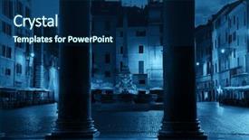  Presentation with preserved - Amazing slide set having best-preserved ancient roman buildings backdrop and a navy blue colored foreground