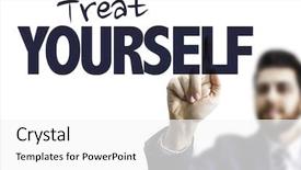  Presentation with 3d man business leader - Theme having best quality animation - business man pointing the text background and a white colored foreground