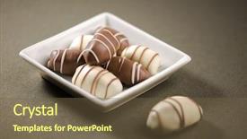  Presentation with white plate - Cool new theme with white and brown chocolate backdrop and a tawny brown colored foreground